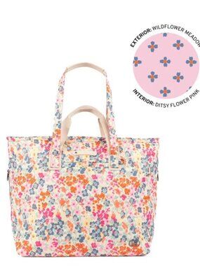 Lug Expandable Carry-All Tote Bag-Ferry SE XL Wildflower Meadow Floral Print
